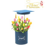 BOX DE 20 TULIPANES + BIRRETE