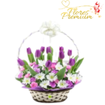 CANASTA DE TULIPANES