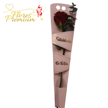 CAJA ABIERTA CON ROSA