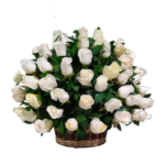 CANASTA DE 50 ROSAS
