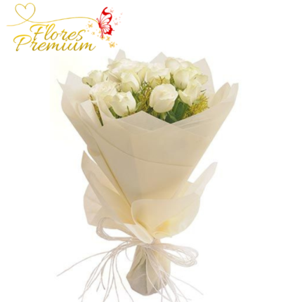 RAMO DE 10 ROSAS EN FINA ENVOLTURA