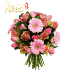 RAMO DE 20 ROSAS Y 4 GERBERAS