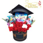 ARREGLO BOX GRADUADO CON GOLOSINAS