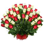 ARREGLO DE 40 ROSAS TIPO ABANICO