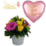 BOX DE FLORES MIX Y GLOBO