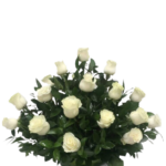 ARREGLO DE CONDOLENCIAS DE 20 ROSAS