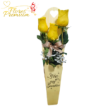 REGALA 3 ROSAS AMARILLAS