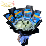 RAMO PARA HOMBRES CON 10 ROSAS, 4 AUTOS HOT WHEELS Y LINDA ENVOLTURA