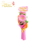 BONITA GERBERA DIA DE LA MUJER Y TOPPER