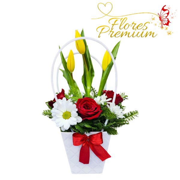 18 CARTERA 3 ROSAS 3 TULIPANES - Imagen 1